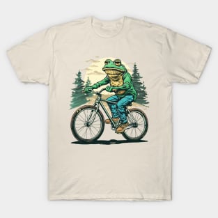 Funny Frog On A Bike T-Shirt